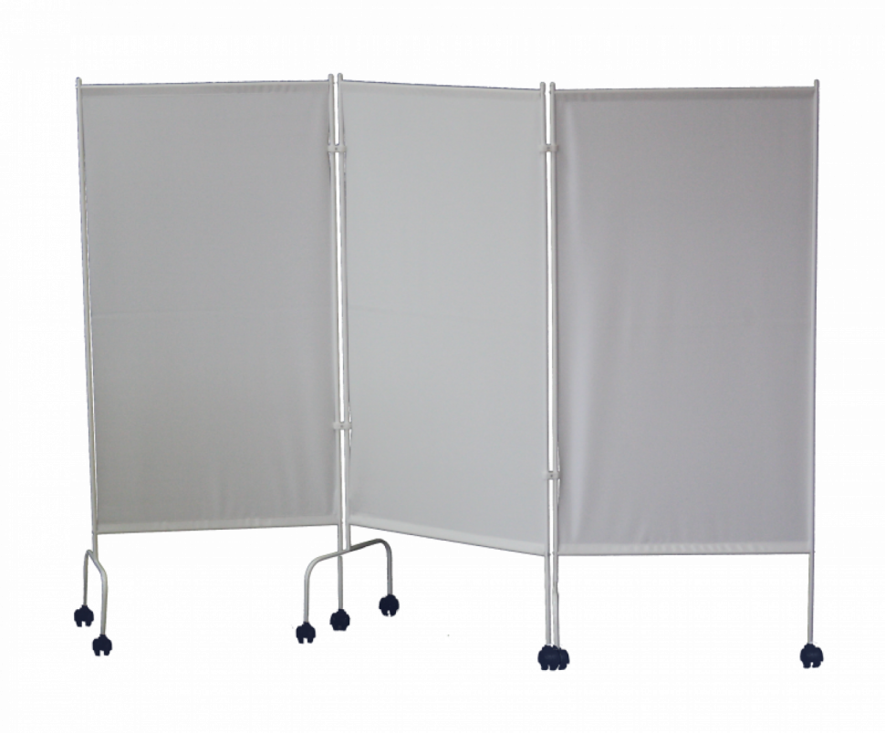 Ширма медицинская трехсекционная ШМ МСК-3302 на колесах по ТУ 9452-003-52962725-01