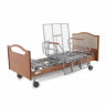 Кровать для лежачих больных, регул. высоты, Т/АТ MED-MOS DB-2B электрическая с поворотным креслом в левую сторону (коричневый)