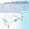Стол массажный складной алюминиевый JFAL01A 2-секционный белый/бирюзовый Стол массажный складной алюминиевый JFAL01A 2-секционный белый/бирюзовый